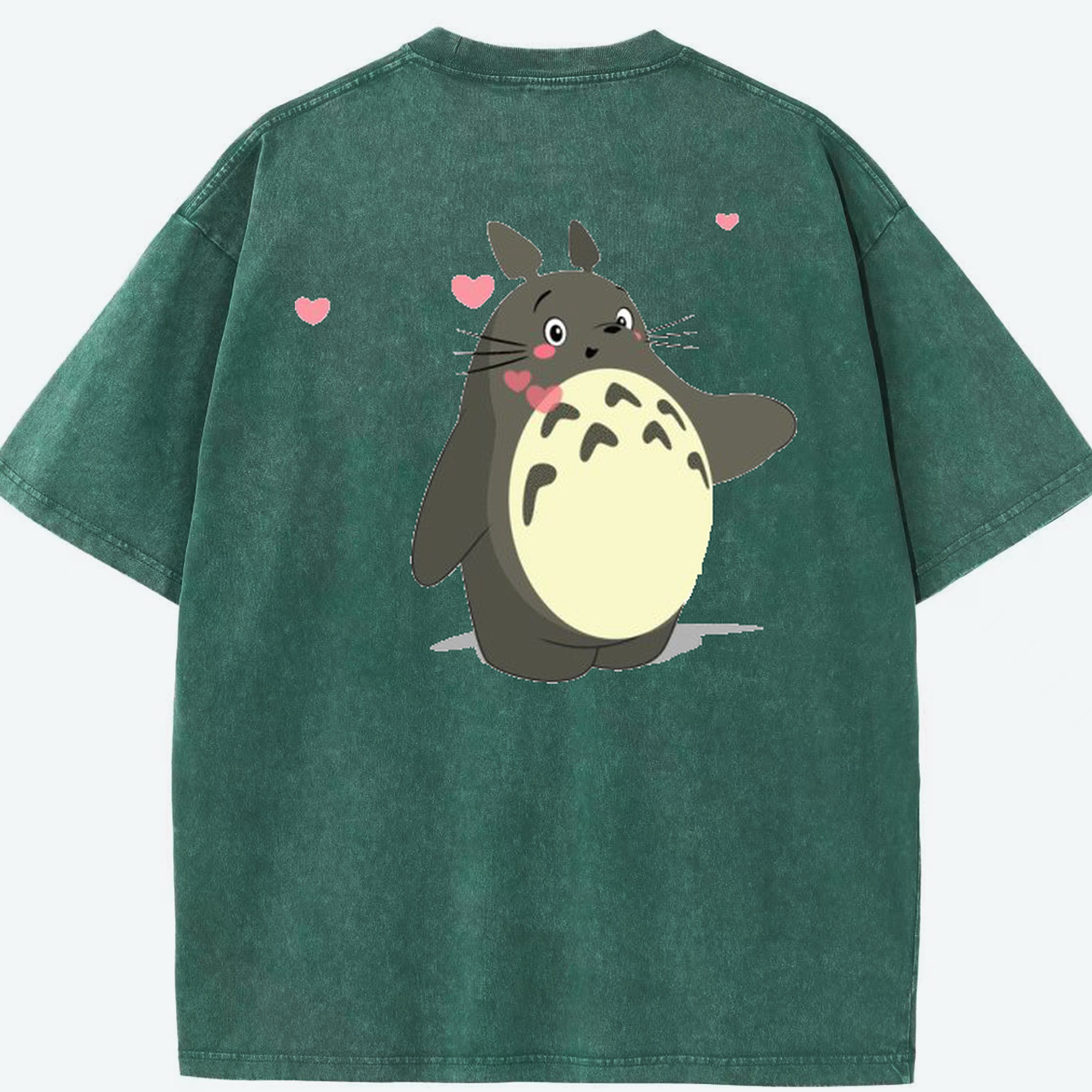 （画像用） となりのトトロ 草壁メイ 草壁サツキ My Neighbor Totoro Satsuki Kusakabe Mei Kusakabe 綿100% ヴィンテージ風 半袖Tシャツ（背面プリント）